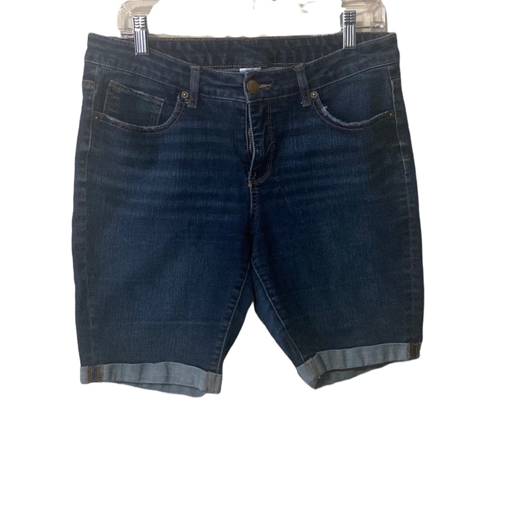 Time and Tru Dark Blue Denim Bermuda Shorts